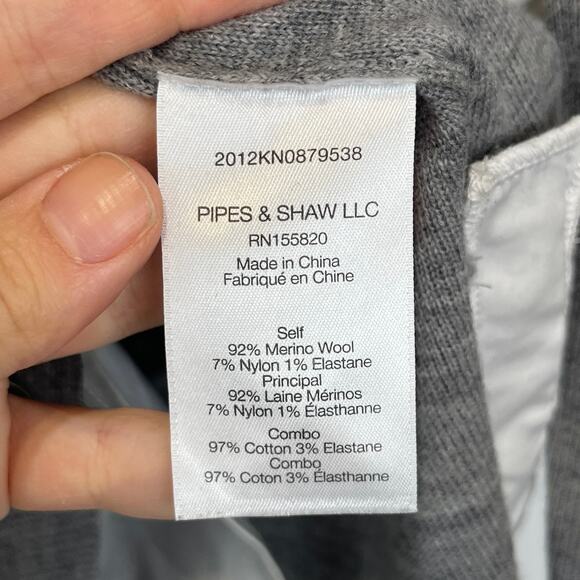 VERONICA BEARD Soval Mixed Media Sweater Dress Merino Wool Poplin Gray Size XS - Picture 10 of 11